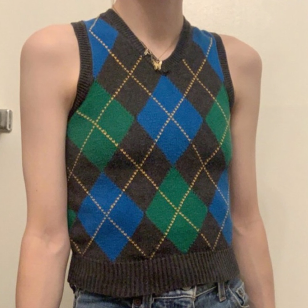 argyle sweater vest